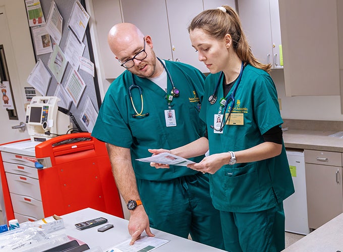 Nursing student in the online distance accelerated BSN program at Baylor University Online