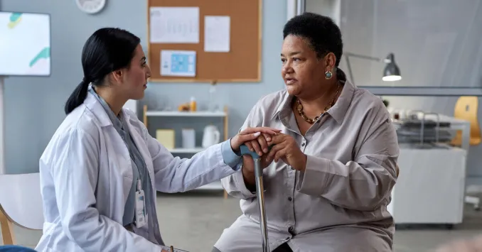 PMHNP with a patient