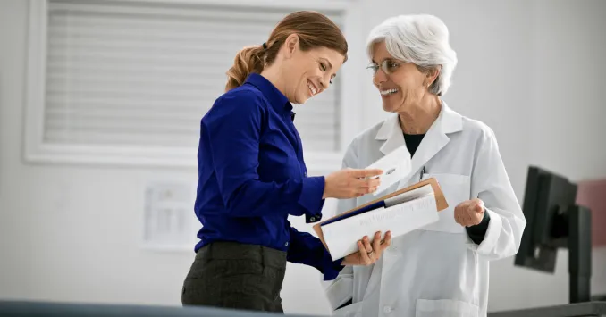 nursing executive collaborating